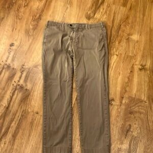 Il lanificio mens Italian straight fit trousers tan 42 cotton